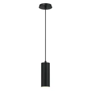 Neptune 3 in. LED Pendant Light Black finish