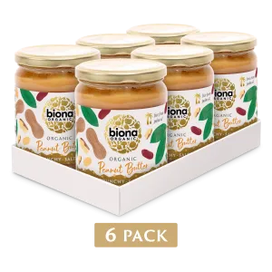 PEANUT BUTTER CRUNCHY - WITH SALT - 6 PACK - 500G