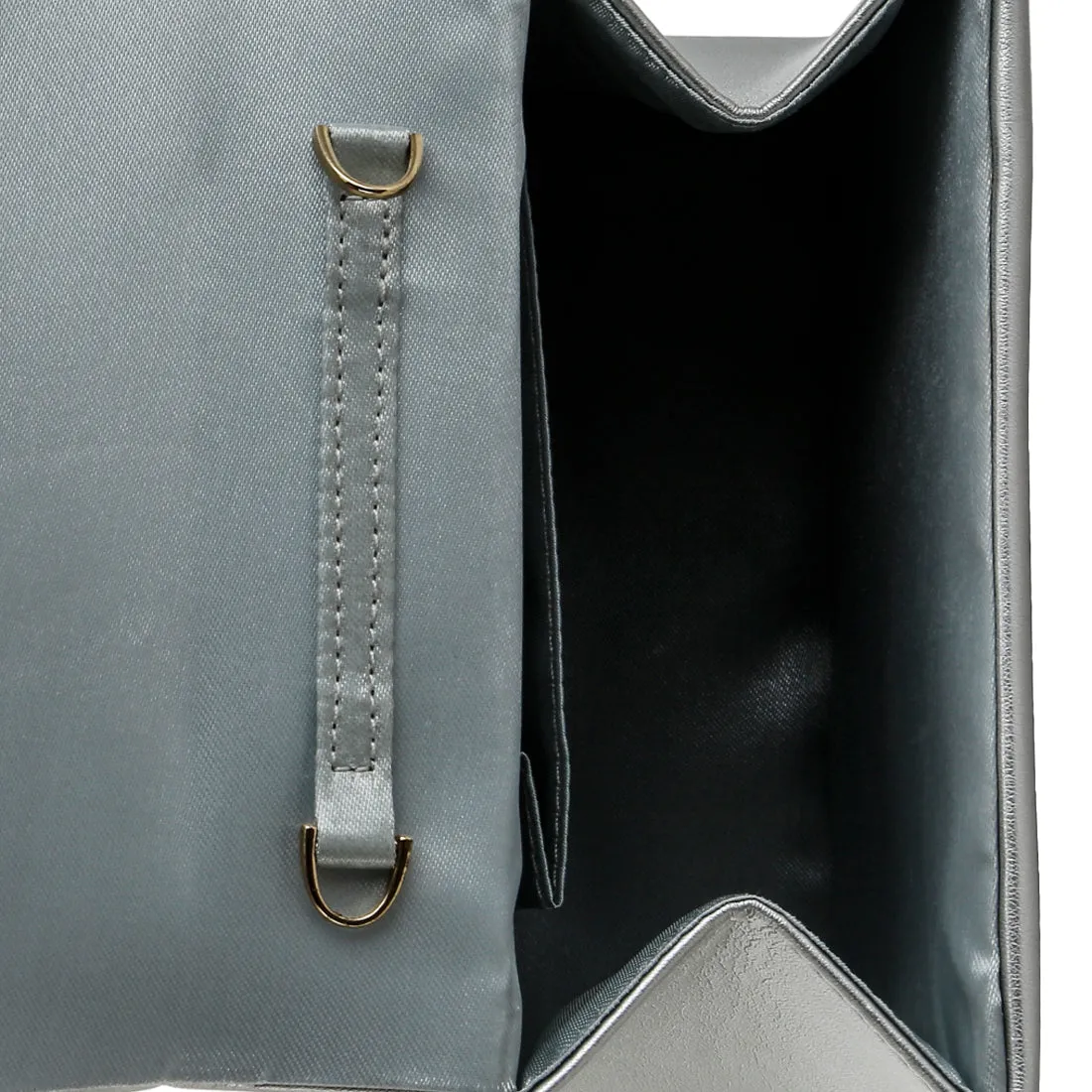 Pearl Top-Handle Diamante Brooch Bag