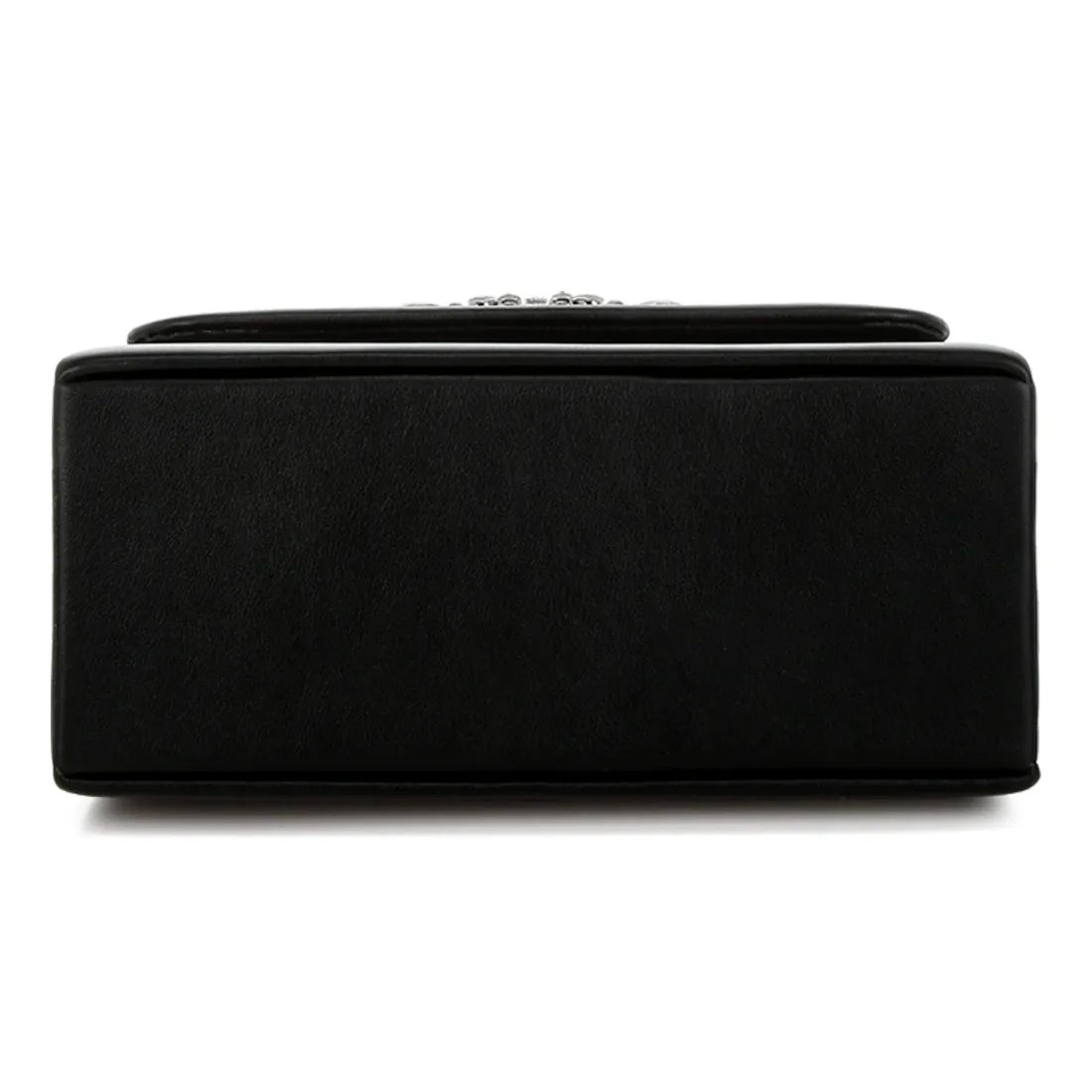 Pearl Top-Handle Diamante Brooch Bag