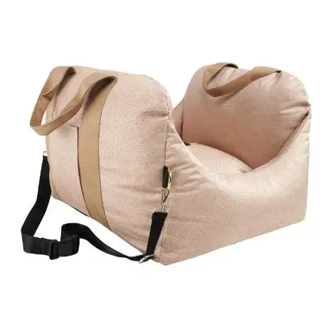 Pet Car Seat Waterproof Basket Portable Car Dog Seat