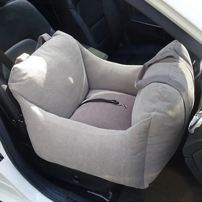 Pet Car Seat Waterproof Basket Portable Car Dog Seat