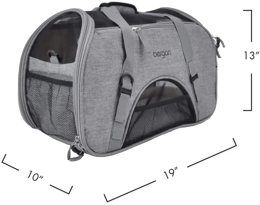 Pet Carrier Bag - Airline Approved Pet Comfort Carrier - Soft Sided Pet Carrier - Bergan