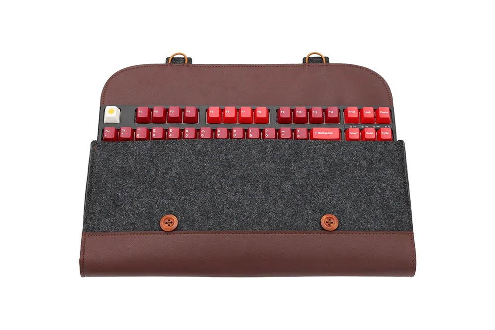 PU Felt keyboard carrying case bag for planck 40% 60% 80% 100% gh60 xd64 tada68 87 tkl 104 Ansi bm60 bm65 bm68 poker
