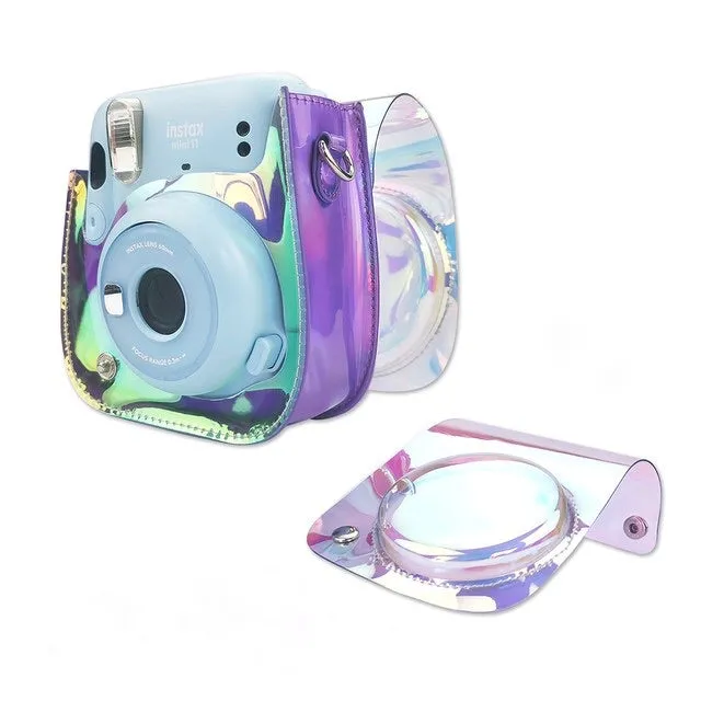 Purple Alva Instax Mini 11 Leather Case/Bag
