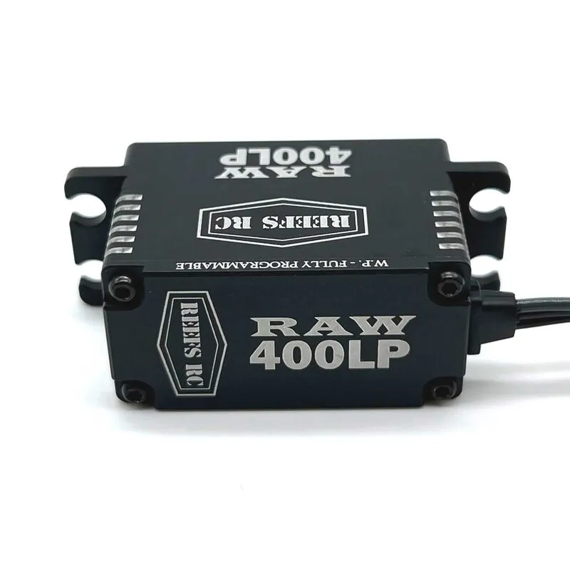 REEFS RC RAW 400 Standard Digital Metal Gear Waterproof Programmable Servo, Black