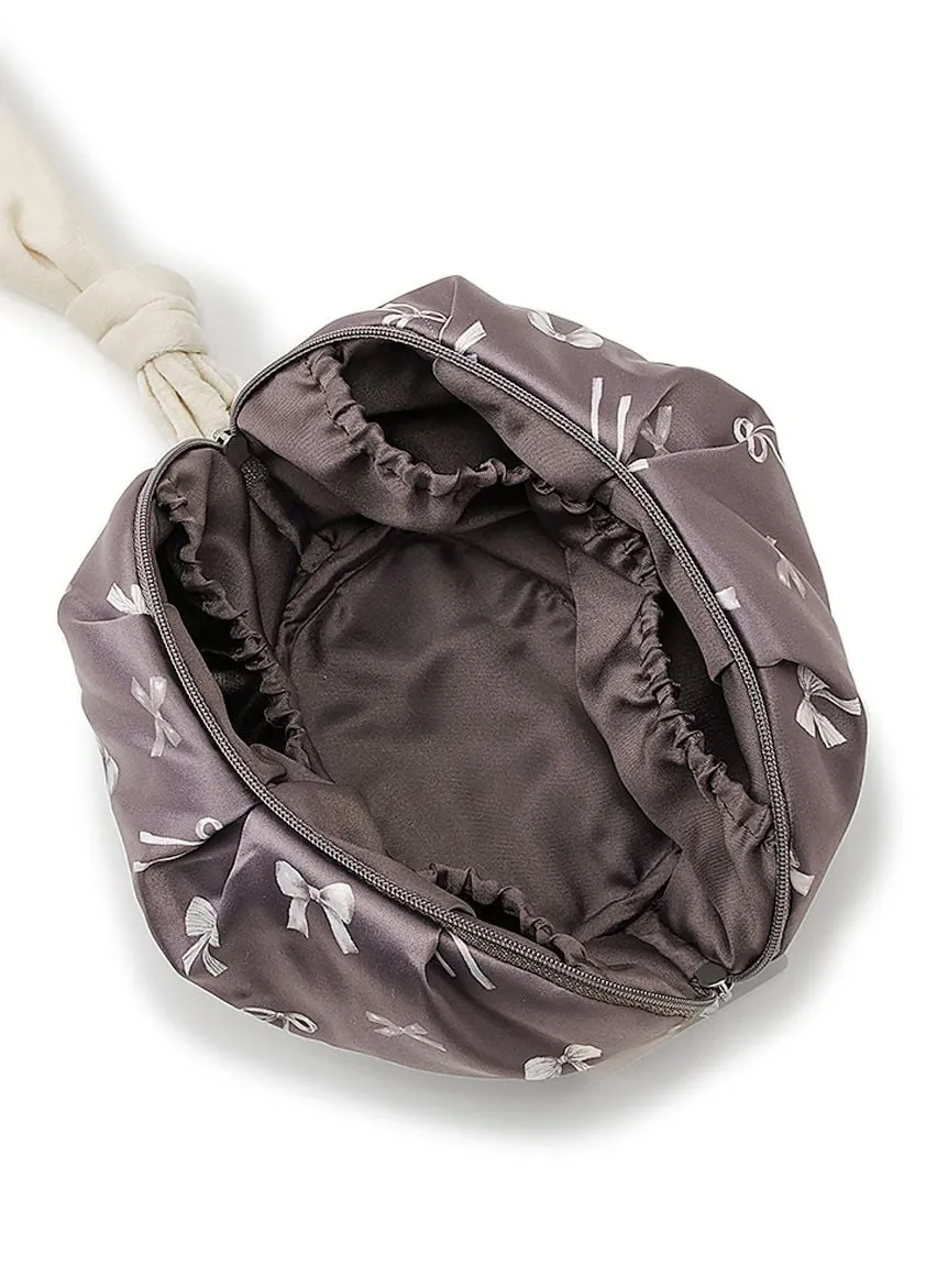 Ribbon Motif Makeup Pouch