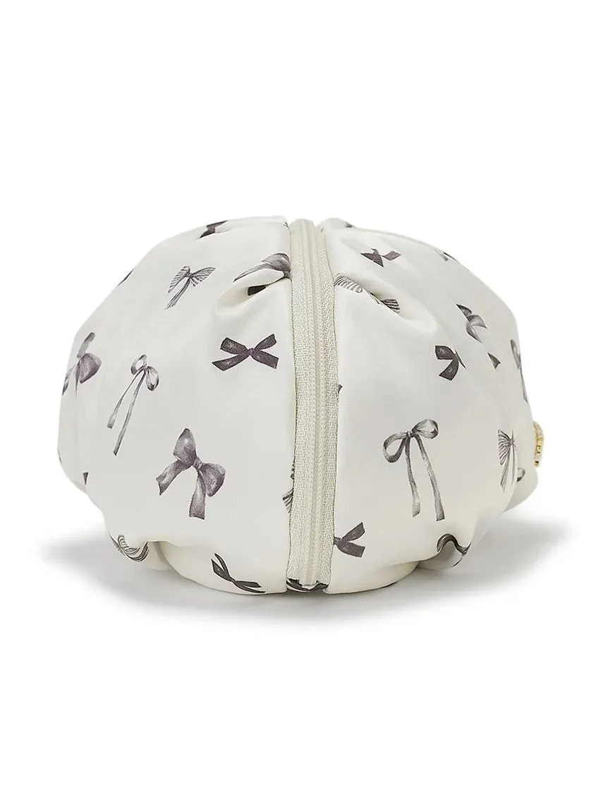 Ribbon Motif Makeup Pouch