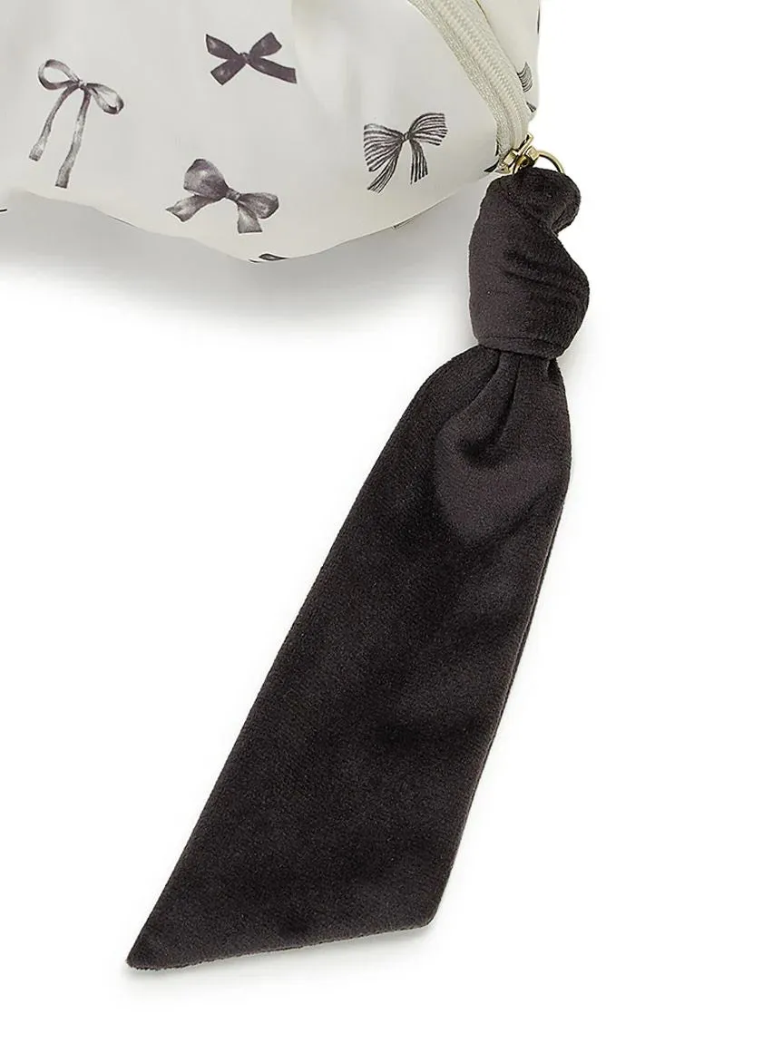 Ribbon Motif Makeup Pouch