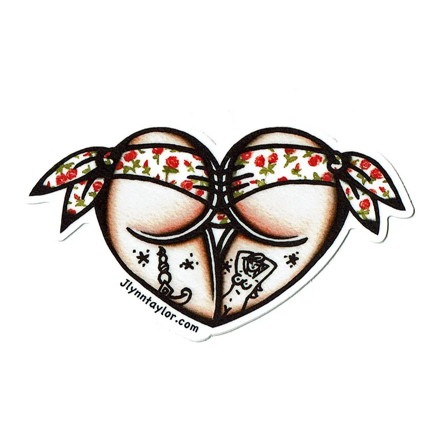 Scrunch Butt Heart Sticker Pack
