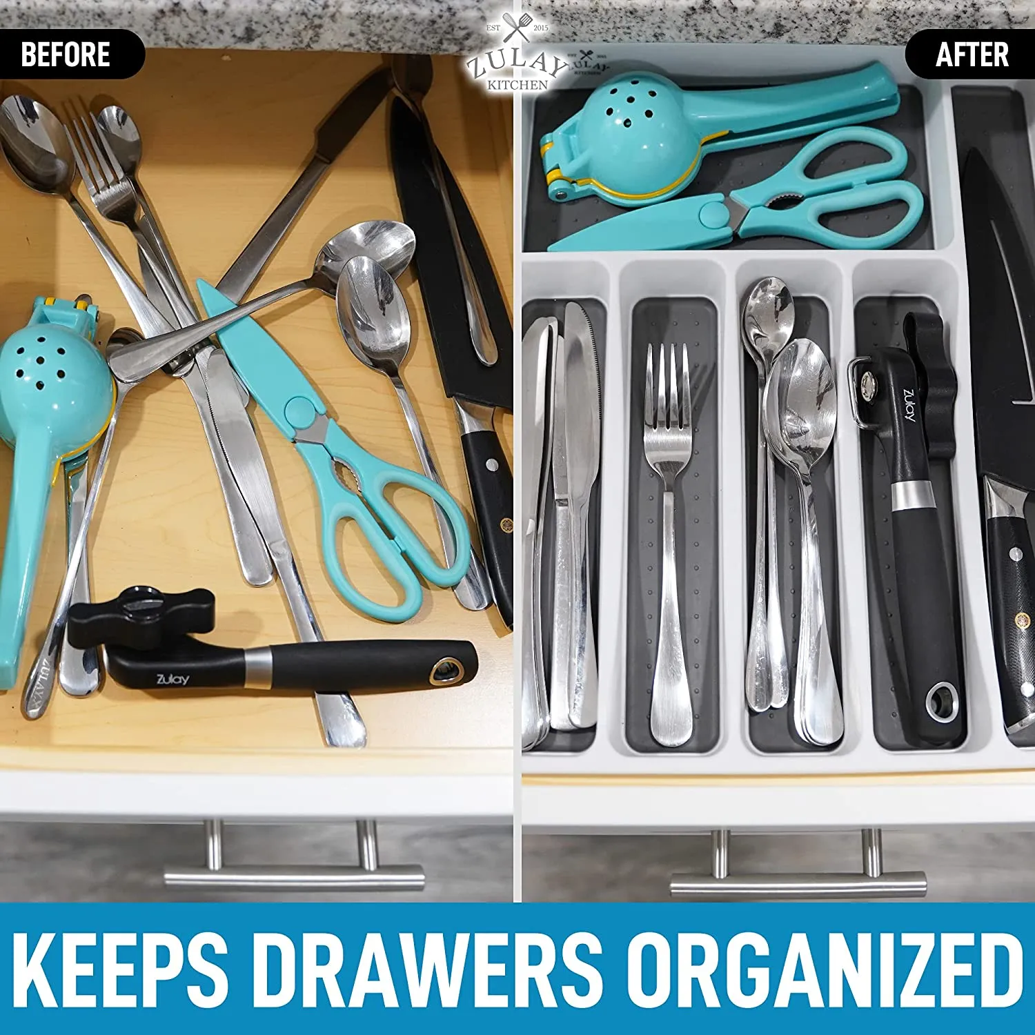 Silverware Organizer Tray