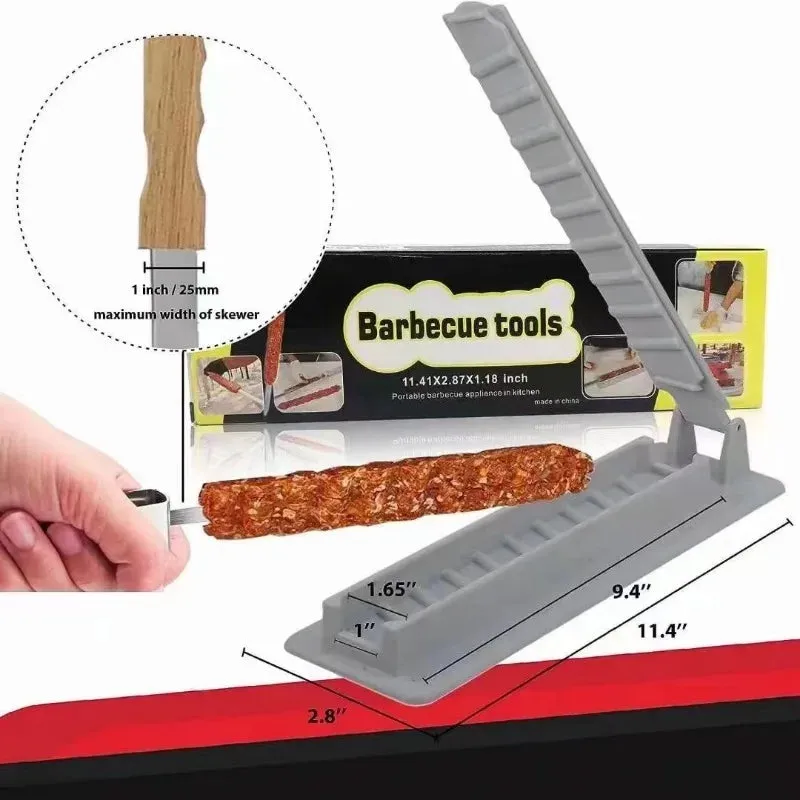 Single Row Kebab Maker BBQ Meat Skewer Machine Kebab Press Maker