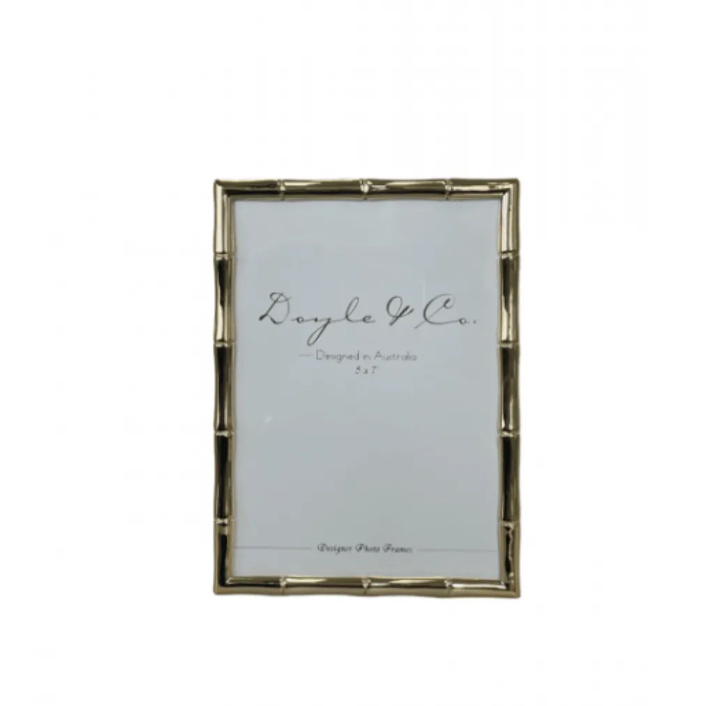 Slim Bamboo Frame 6 x 4" | Gold