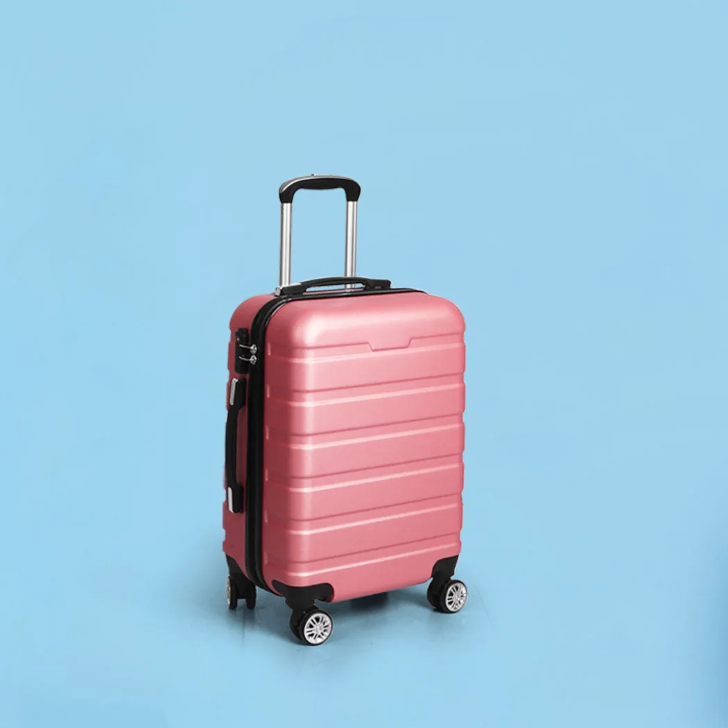 Slimbridge 20" Carry On Luggage Case Rose Gold 20 inch