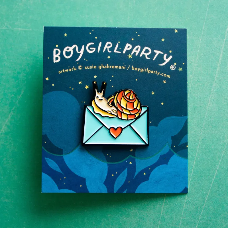 Snail Mail Enamel Pin
