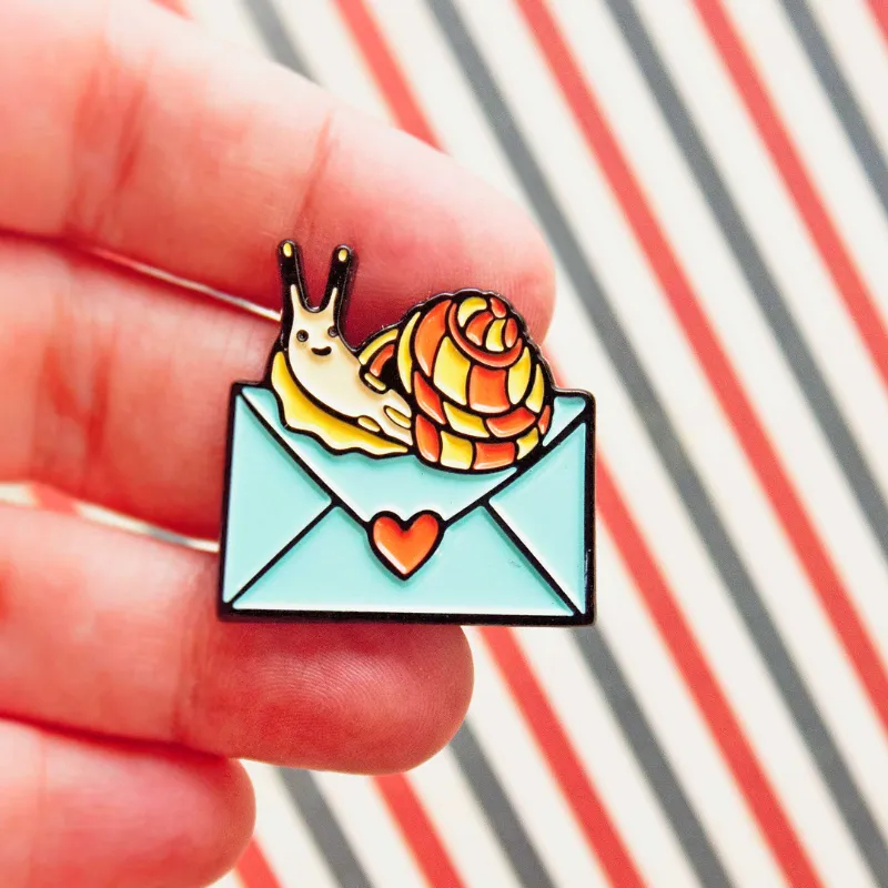 Snail Mail Enamel Pin