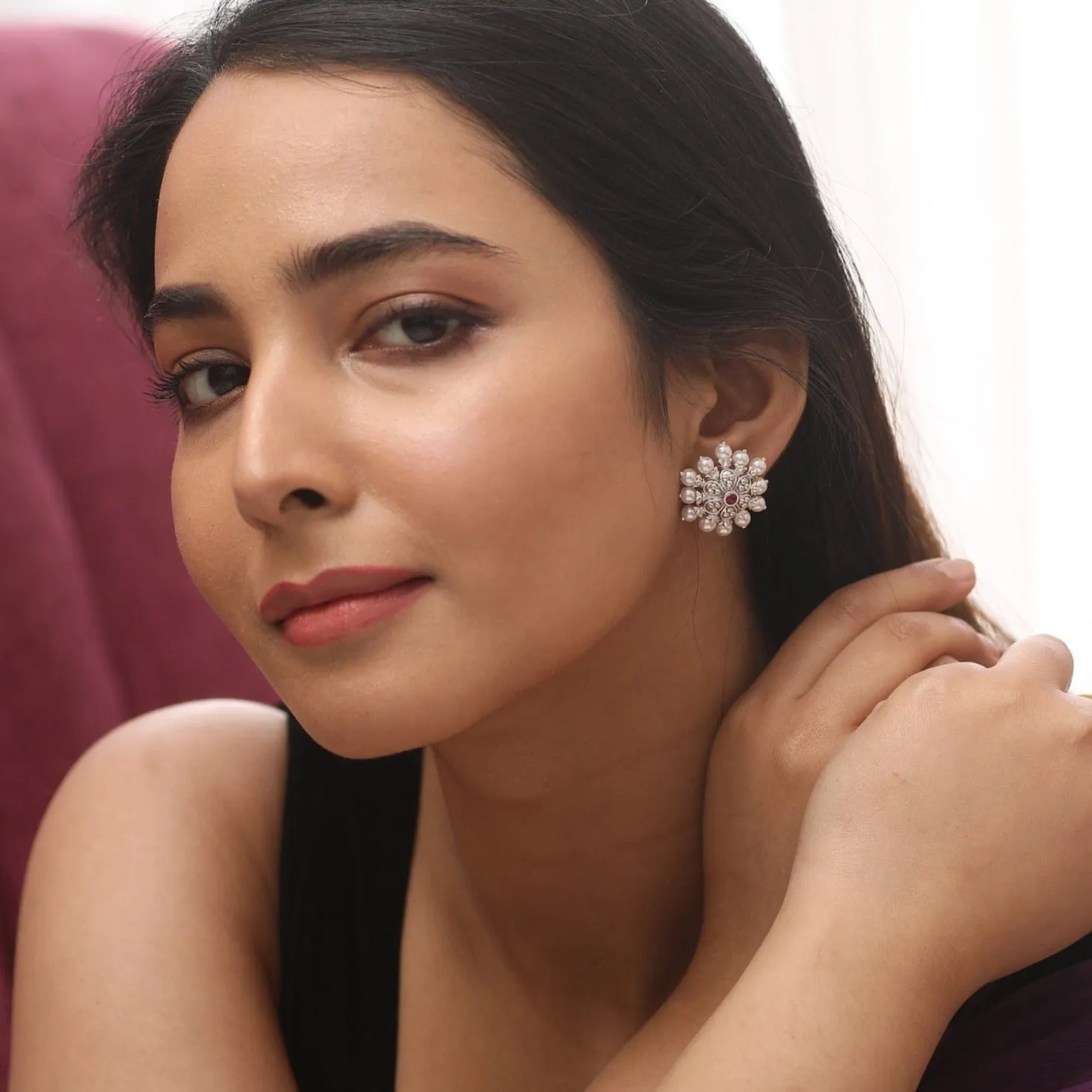 Sofia Pearl Antique Earrings
