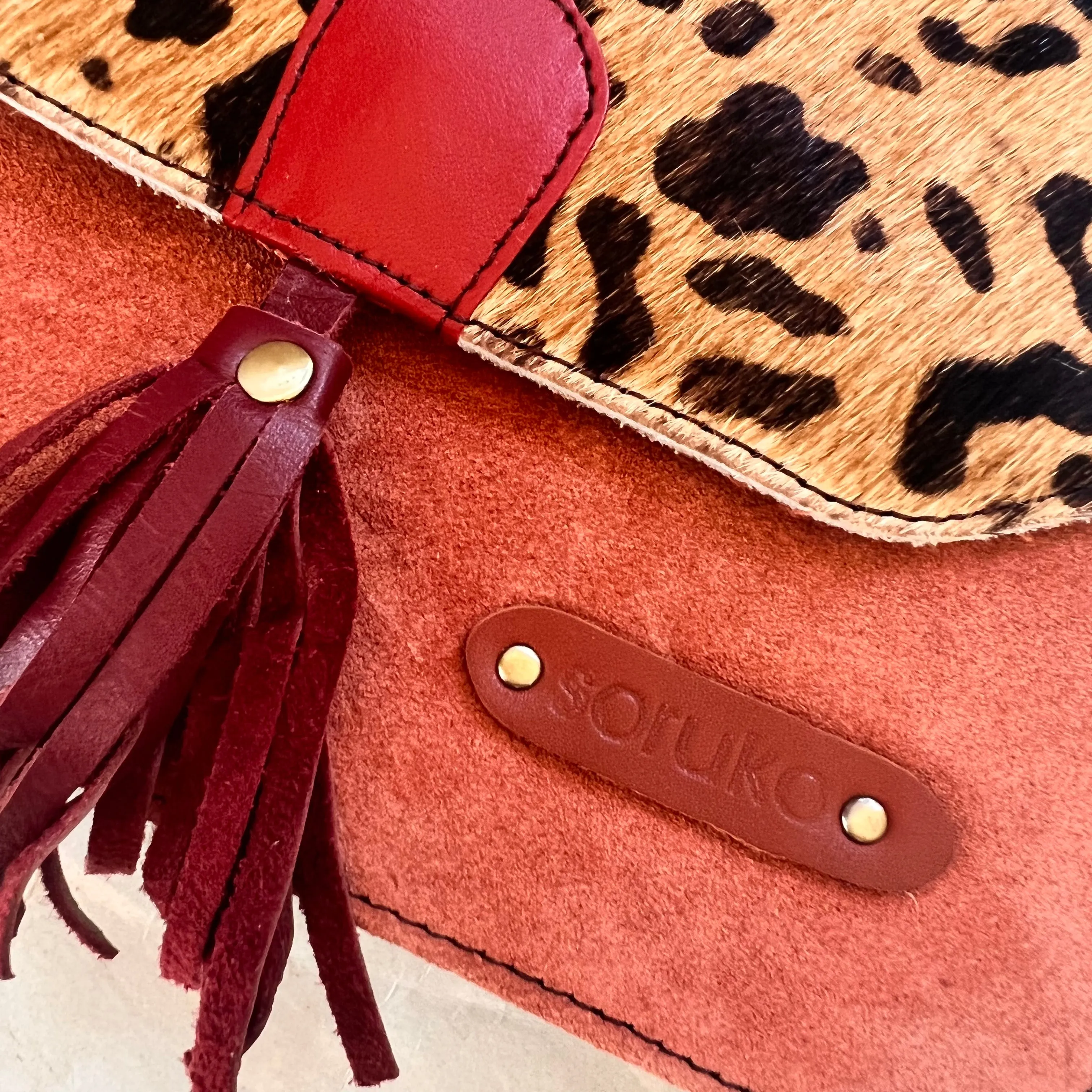 Soruka - Claire Purse, Maroon Tassel