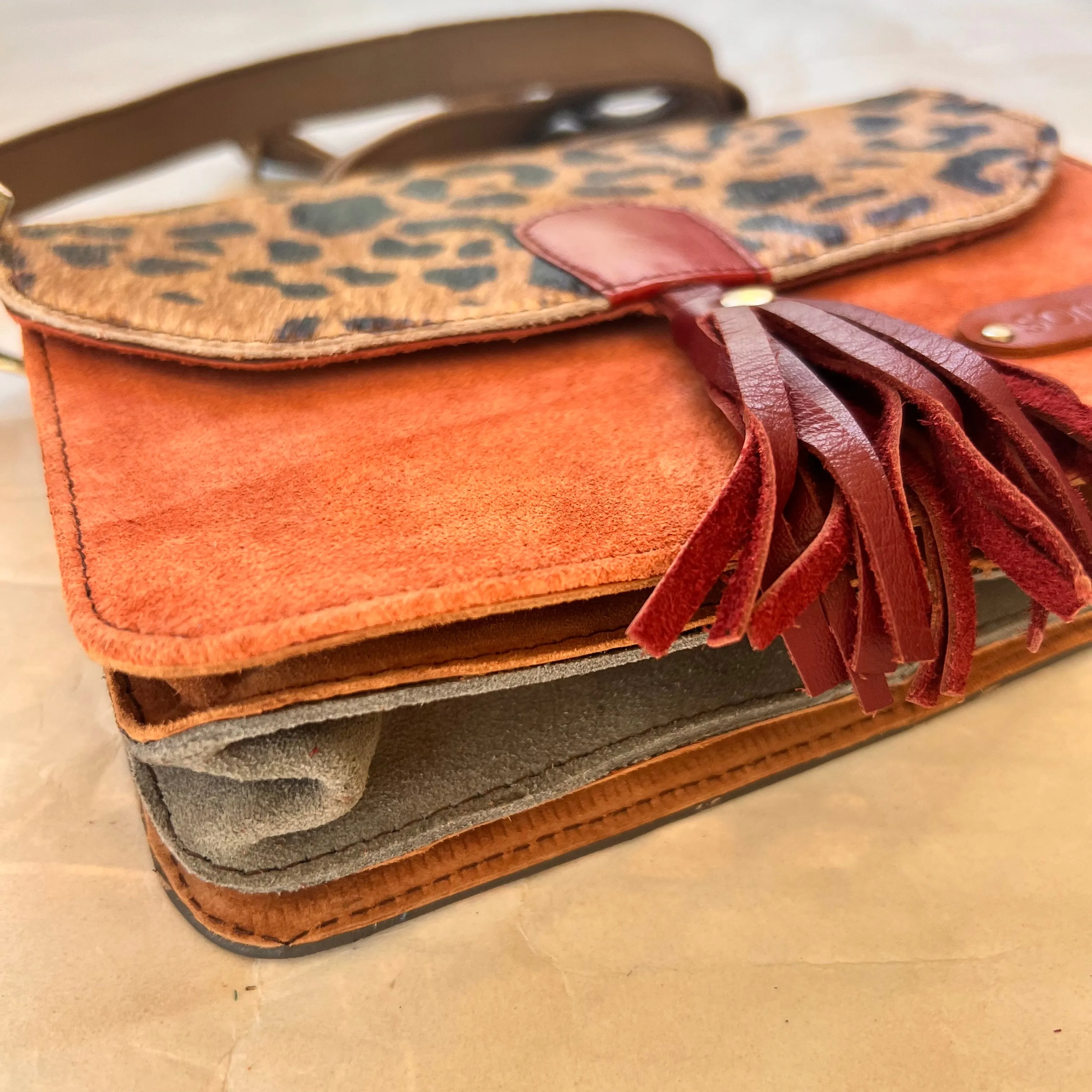 Soruka - Claire Purse, Maroon Tassel