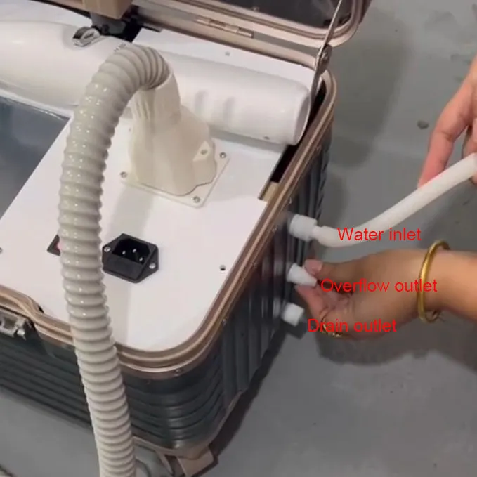Suitcase Tattoo Removal ND Yag Pico Laser Spot Eliminate Carbon Fiber Stripping Red Aiming Point Skin Pigment Removal Machine