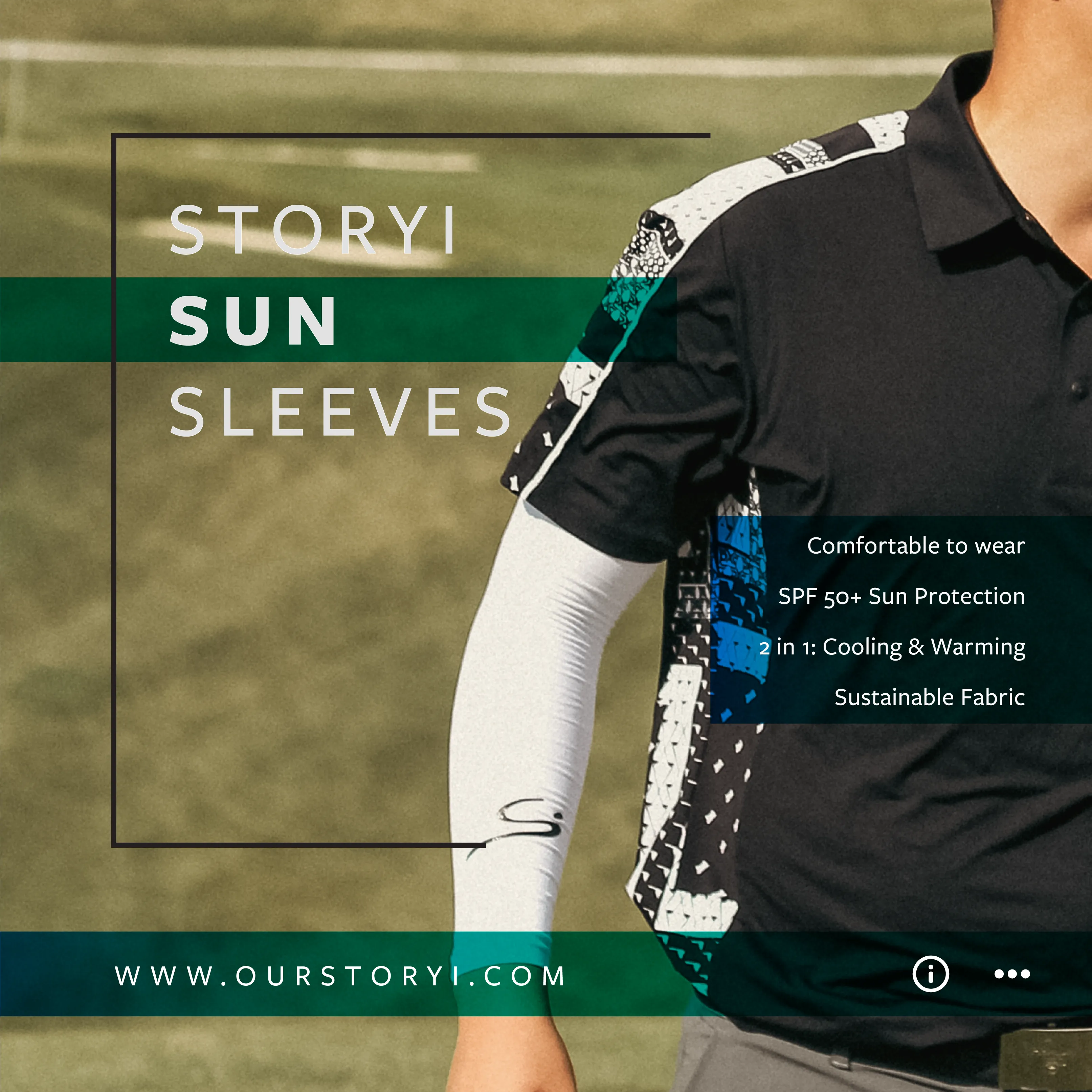 Sun Sleeves White/Grey
