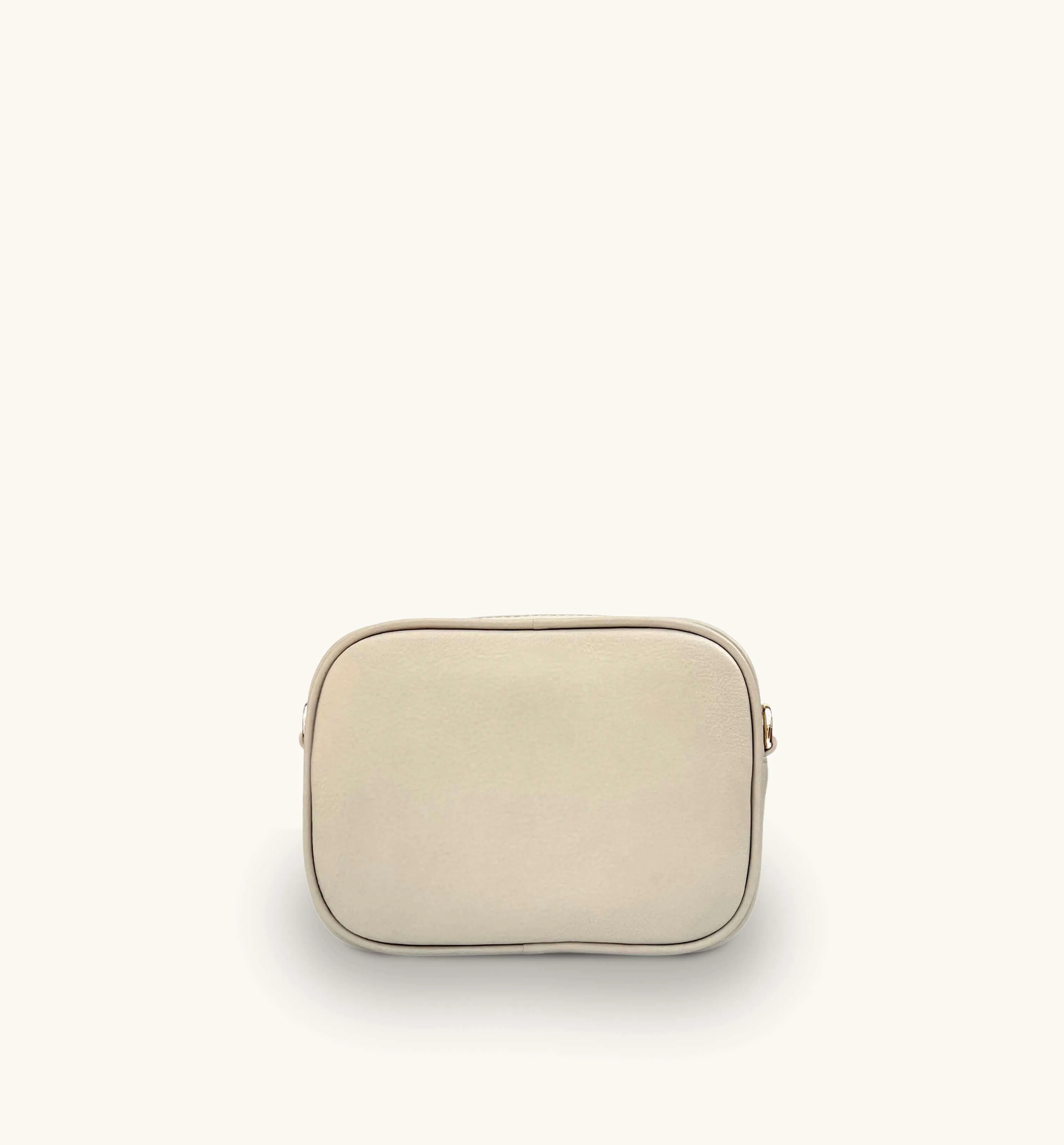 The Penelope Stone Woven Leather Camera Bag