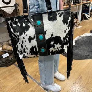 The Yellowstone Handbag with turquoise detail #AB75