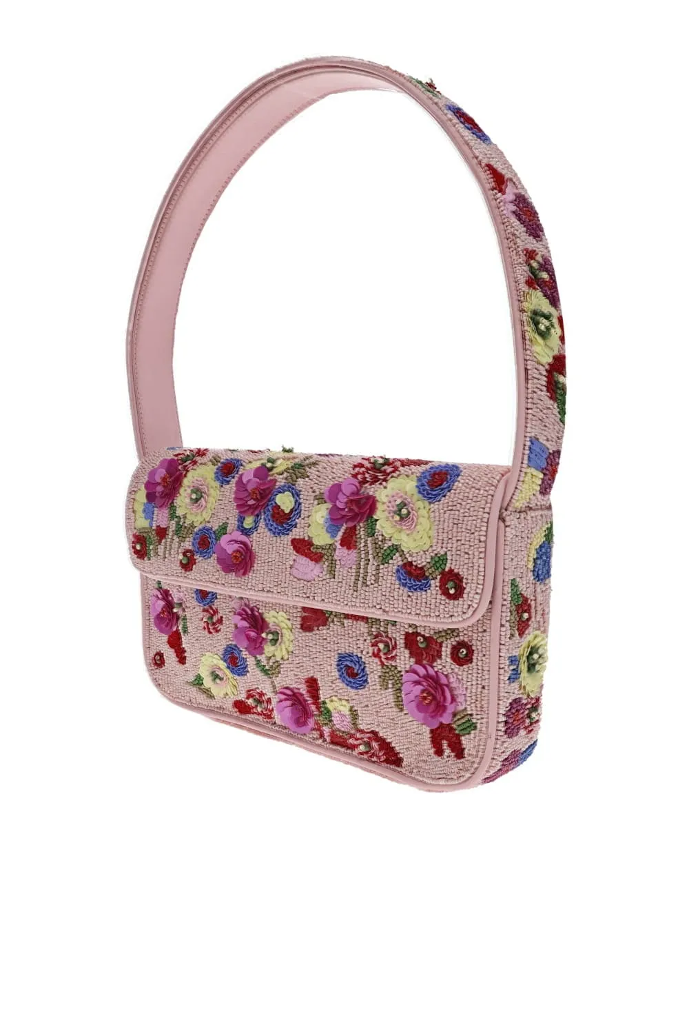 Tommy Wildflowers Beaded Shoulder Bag