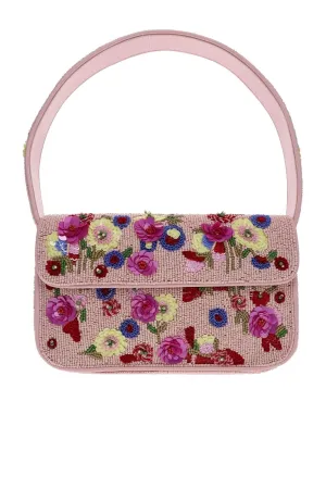 Tommy Wildflowers Beaded Shoulder Bag