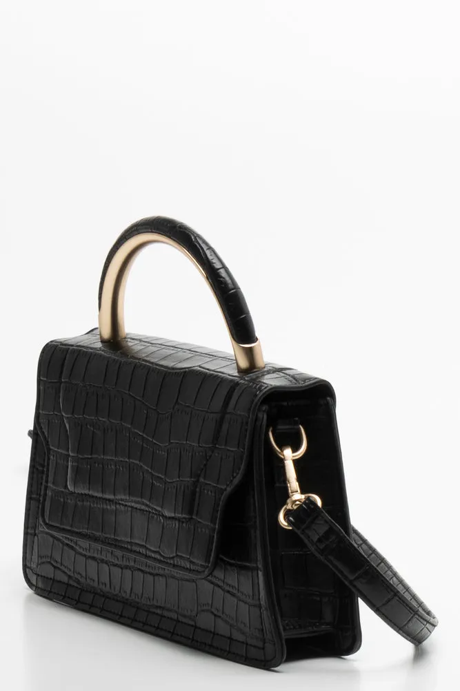 Top Handle Mini Bag Black