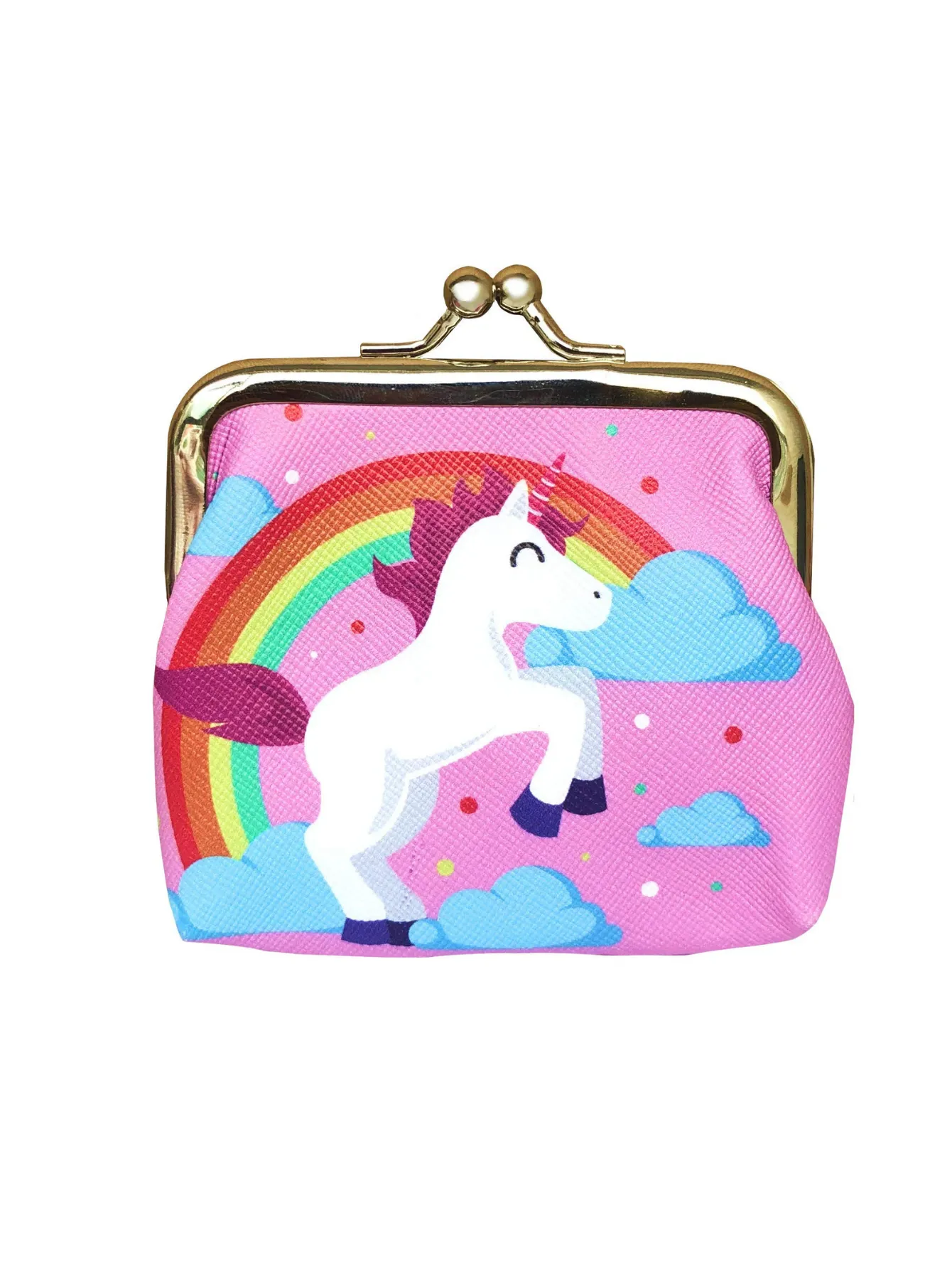 Unicorn Gifts for Girls - Unicorn Drawstring Backpack/Makeup Bag/Bracelet/Necklace/Hair Ties/Keychain/Sticker (White Flower 2)
