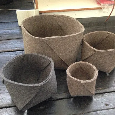 West felt container L - vilt schaal L