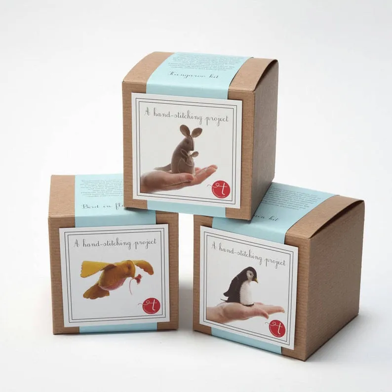 White Rabbit Kit - Wool Felt Kit, Toad Hollow Fabrics
