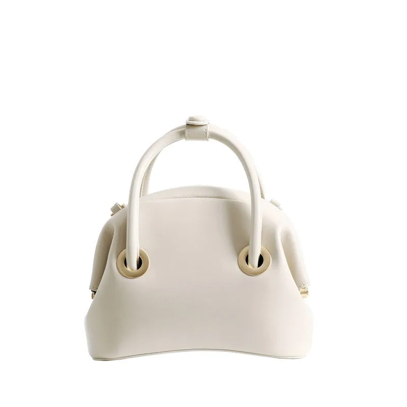 Womens Leather Mini Top Handle Bag