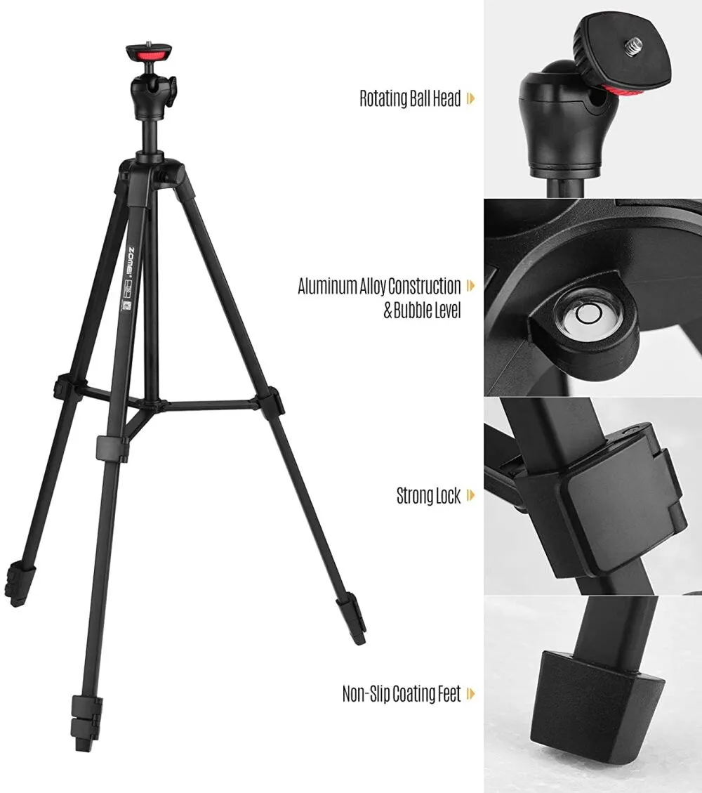 ZOMEi T50 Portable Tripod, Black
